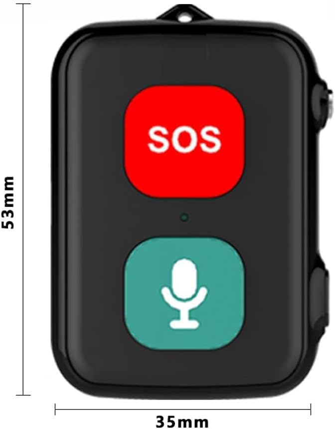 SOS Anziani Localizzatore GPS sensore Anticaduta Impermeabile IP67 Chiamate Bidirezionali Geo-Recinzione Promemoria Farmaci Inclusa App di Tracciamento (SOS One)