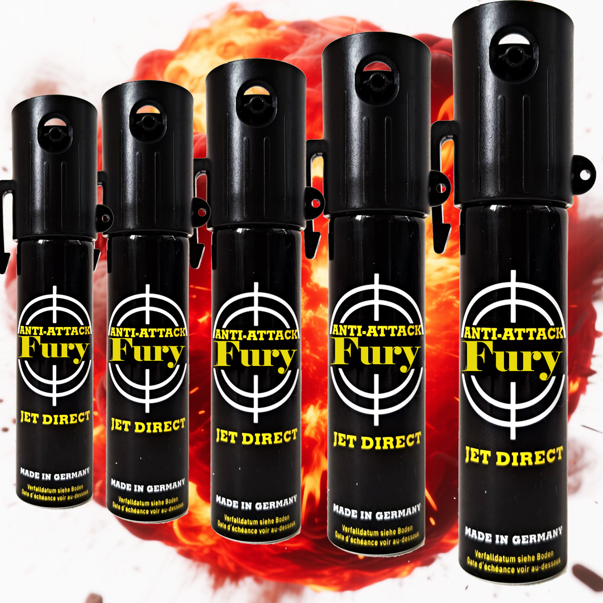 Spray al peperoncino difensivo Antiaggressione JET 20ml (kit 5)