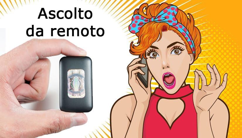 Microspia Audio GSM con Registrazione Vocale e Localizzatore GPS - Ascolto in Tempo Reale, Chiamata Remota con Amplificazione Voce - Antifurto a Lunga Distanza (King Spy Guard F8B)