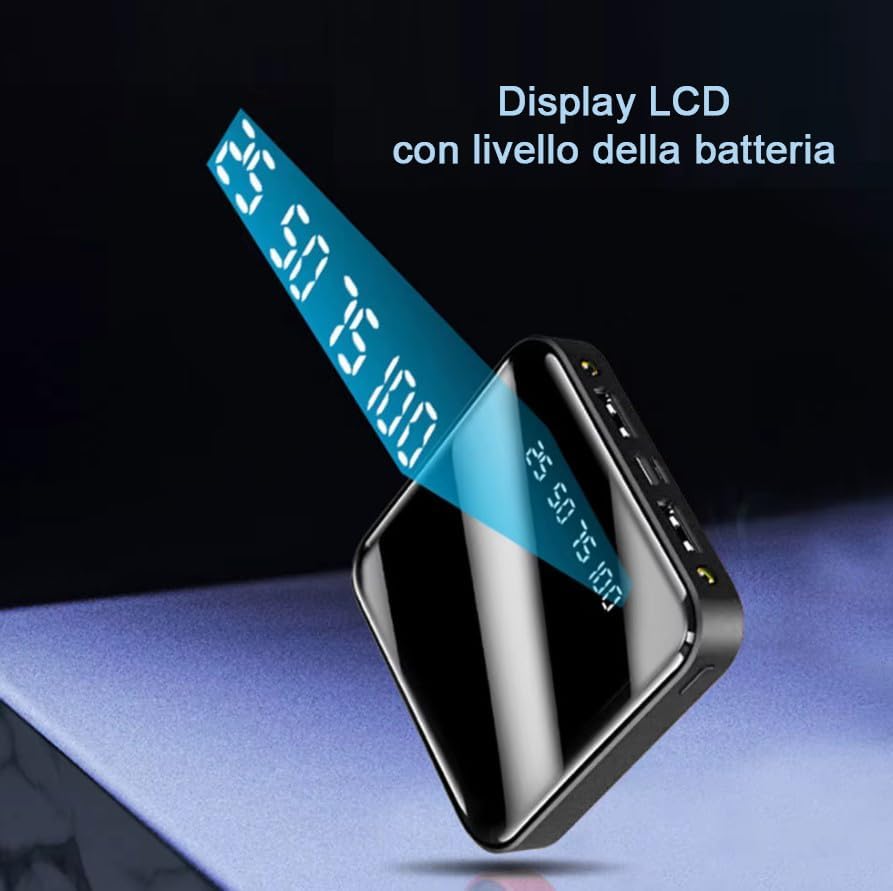 POWER BANK AUTOPOWER sistema sempre connesso – Ricarica Automatica Continua per GPS, Microspie Microtelecamere e Dispositivi a Lunga Autonomia (PBA6000)