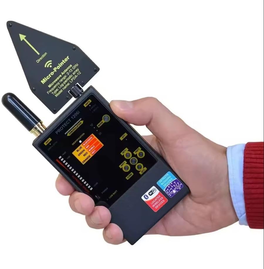 king Spy Detector One Rilevatore Professionale di Radiofrequenza GSM-GPS-WIFI-BLUETOOTH Telecamere Nascoste kit valigia bonifica ambientale con analizzatore di spettro per la Sicurezza della Privacy