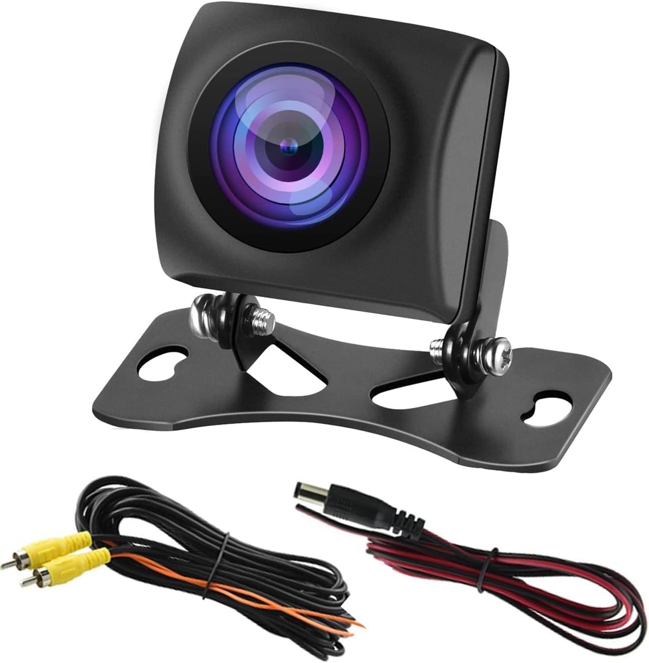 Telecamera posteriore per auto universale con visione notturna AHD Pixel 1280x720P 160 ° grandangolare IP68 Telecamera posteriore/anteriore impermeabile 12V doppio sistema PAL