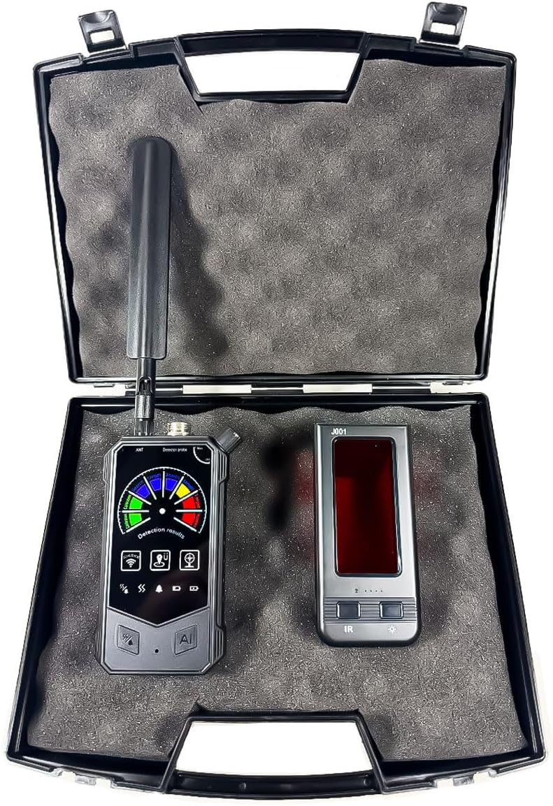 SPY TERMINATOR COMBO AI Scansione fino a 8.6 GHz per Microspie GSM/5G, Telecamere SD, via cavo e wifi, localizzatori GPS auto, laser infrarossi e filtro polarizzato
