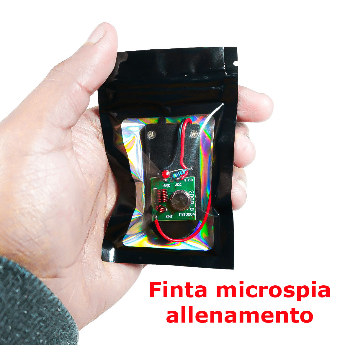 Rilevatore scanner di microspie gsm via radio gps auto magnetici telecamere spia via radio wifi SD card kit completo di valigia caricabatterie e microspia allenamento, manuale in italiano (K18Special)