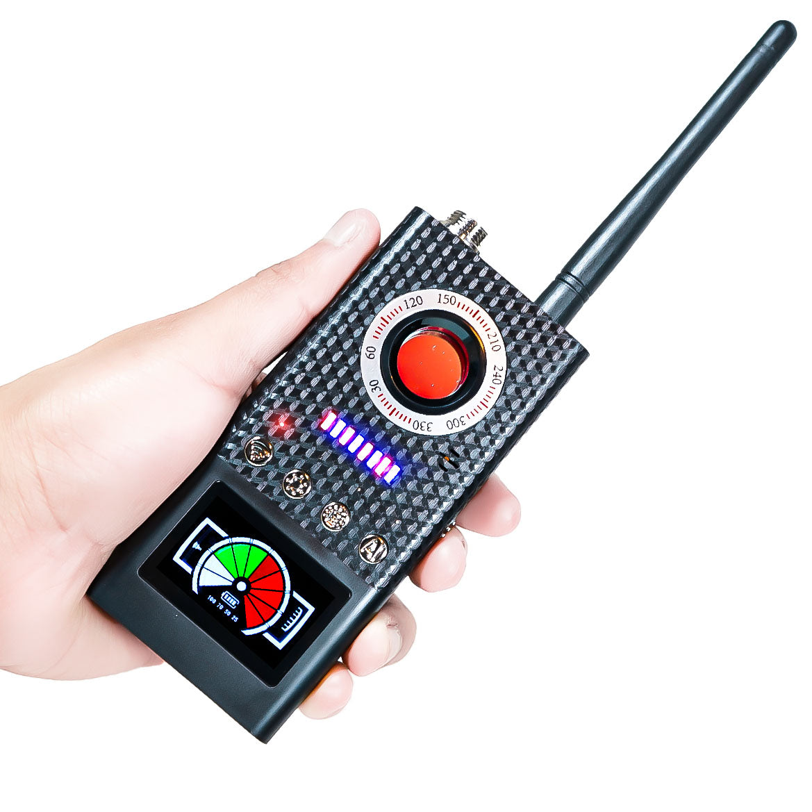 K66 Scanner di Segnali GSM GPS EMF Rilevatore di Telecamere Nascoste microspie per Privacy e Sicurezza localizzatori GPS Auto, controllo Casa e Ufficio sistema AI integrato intelligente