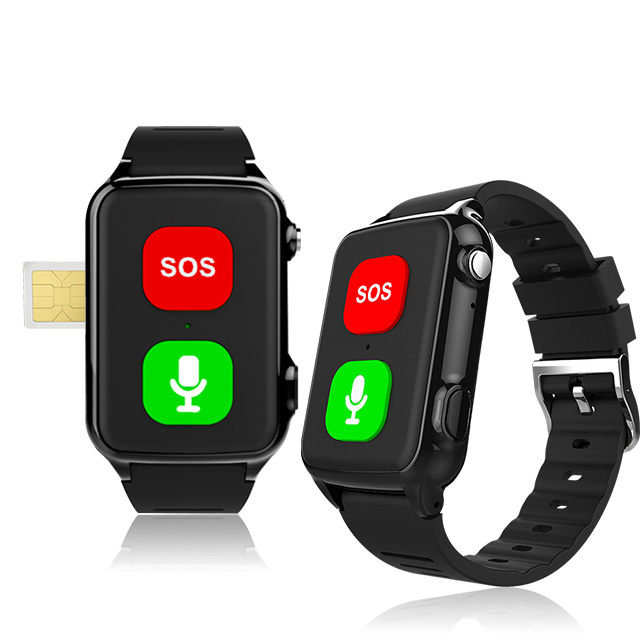 SOS Anziani Localizzatore GPS sensore da polso Anticaduta Impermeabile IP67 Chiamate Bidirezionali Geo-Recinzione Controllo battito cardiaco Inclusa App di Tracciamento in inglese (SOS Pulse)