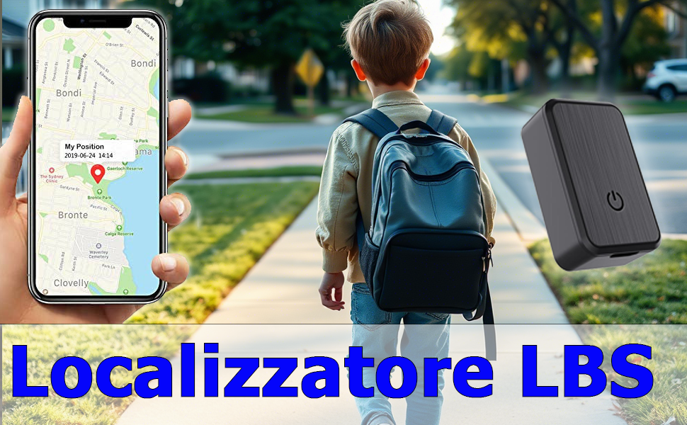 Antifurto microspia GSM 2G voce chiami e ascolti o ti chiama quando sente una voce con localizzatore LBS Batteria 300 mAh (F10B)