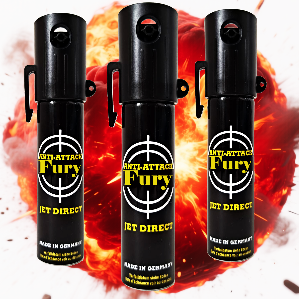 Spray al peperoncino difensivo Antiaggressione JET 20ml (kit 3)