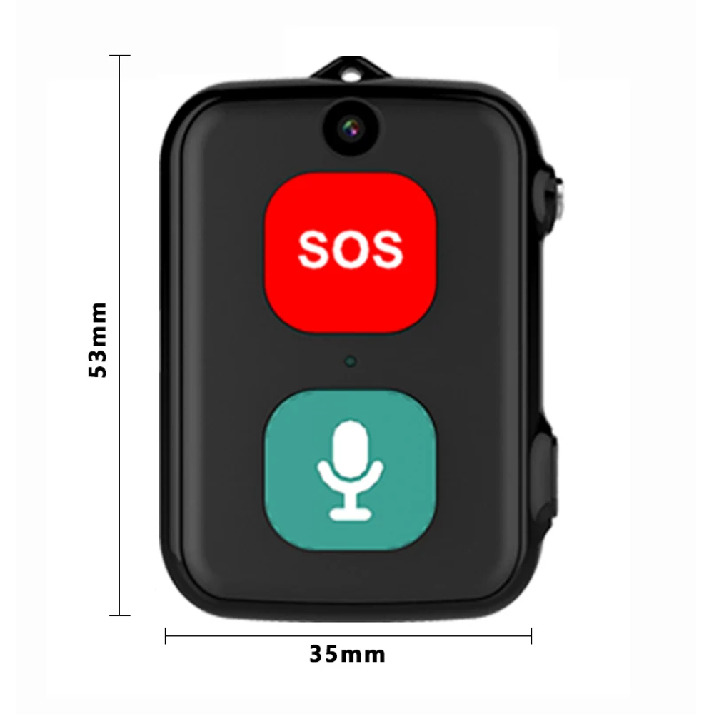 SOS Anziani Localizzatore GPS con telecamera sensore Anticaduta Impermeabile IP67 Chiamate Bidirezionali Geo-Recinzione Promemoria Farmaci Inclusa App di Tracciamento (SOS Cam)