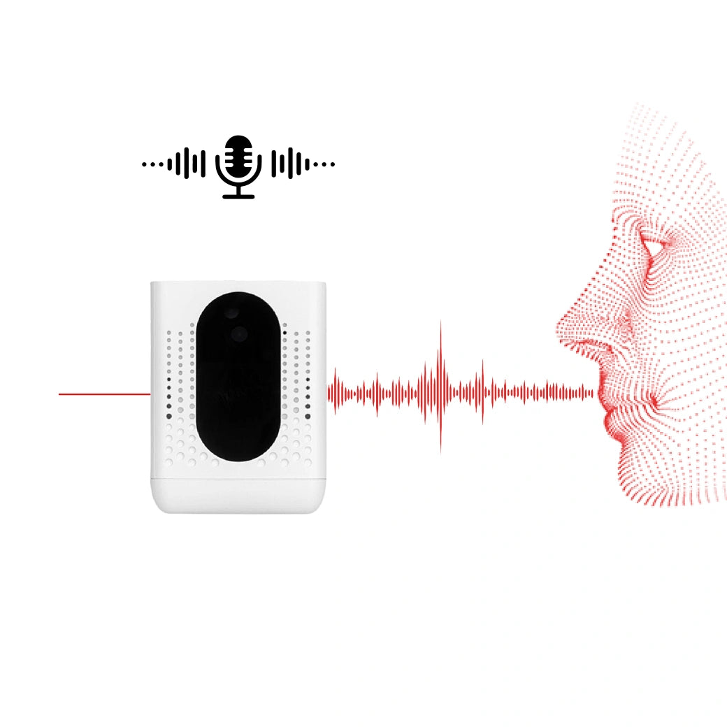 Registratore Audio spia WiFi a Lunga Durata Colore Bianco Compatto e Portatile Design Moderno Antifurto casa ufficio (Wifi F07)