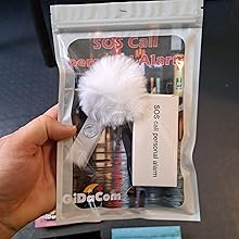 Portachiavi Allarme Antipanico, Dispositivo Antiaggressione SOS Chiamata Automatica, Invio Istantaneo Posizione GPS, Sirena 130dB, Difesa Personale e Autodifesa per Donne, Bambini e Anziani (Bianco)