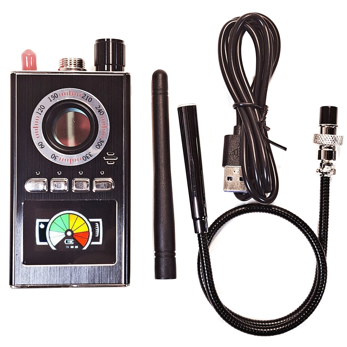 K88 Scanner di Segnali GSM GPS EMF Rilevatore di Telecamere Nascoste microspie per Privacy e Sicurezza in Auto, Casa e Ufficio