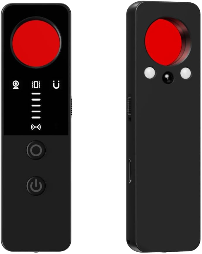 Rilevatore Microspie e gps per auto, casa, ufficio Telecamere e Segnali Wireless professionale e tascabile con doppio allarme e torcia a led (T4)