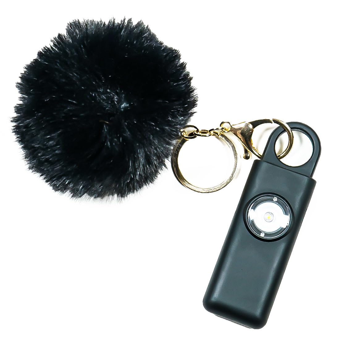 Portachiavi Allarme Antipanico, Dispositivo Antiaggressione SOS Chiamata Automatica, Invio Istantaneo Posizione GPS, Sirena 130dB, Difesa Personale e Autodifesa per Donne, Bambini e Anziani (Nero)