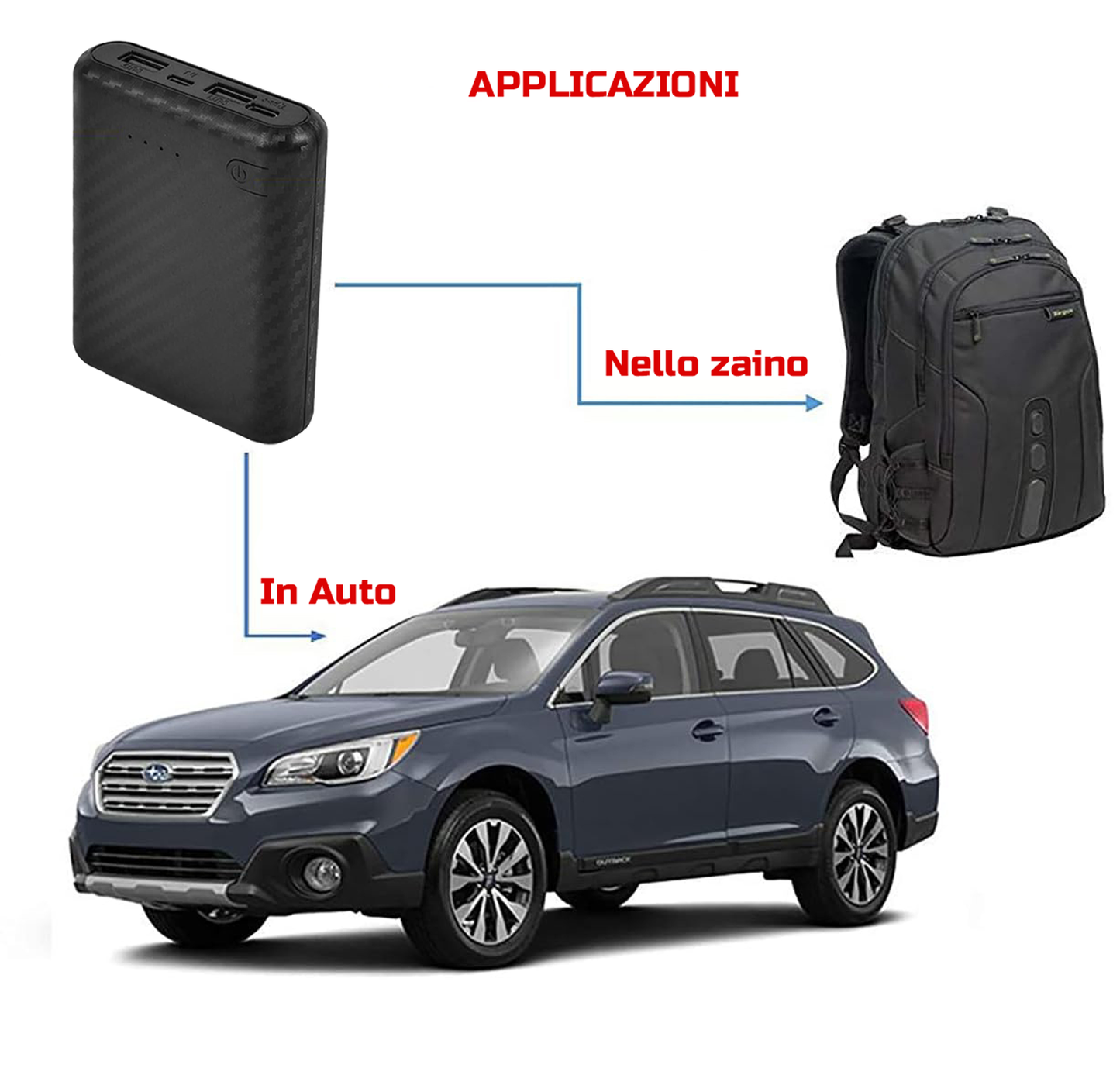 Microspia Audio GSM con Registrazione Vocale e Localizzatore GPS - Ascolto in Tempo Reale, Chiamata Remota Voce - Antifurto power bank batteria 30 giorni (King Spy Guard F5 power)