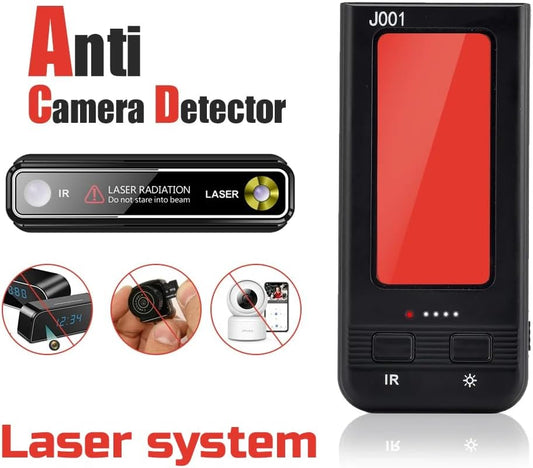 NUOVA GENERAZIONE Rilevatore Telecamere 2-in-1 • Laser a Infrarossi & Filtro Polarizzato • Scansione Precisa per Micro Spy, WiFi, Pinhole • Batteria Ricaricabile • Portatile e Facile da Usare