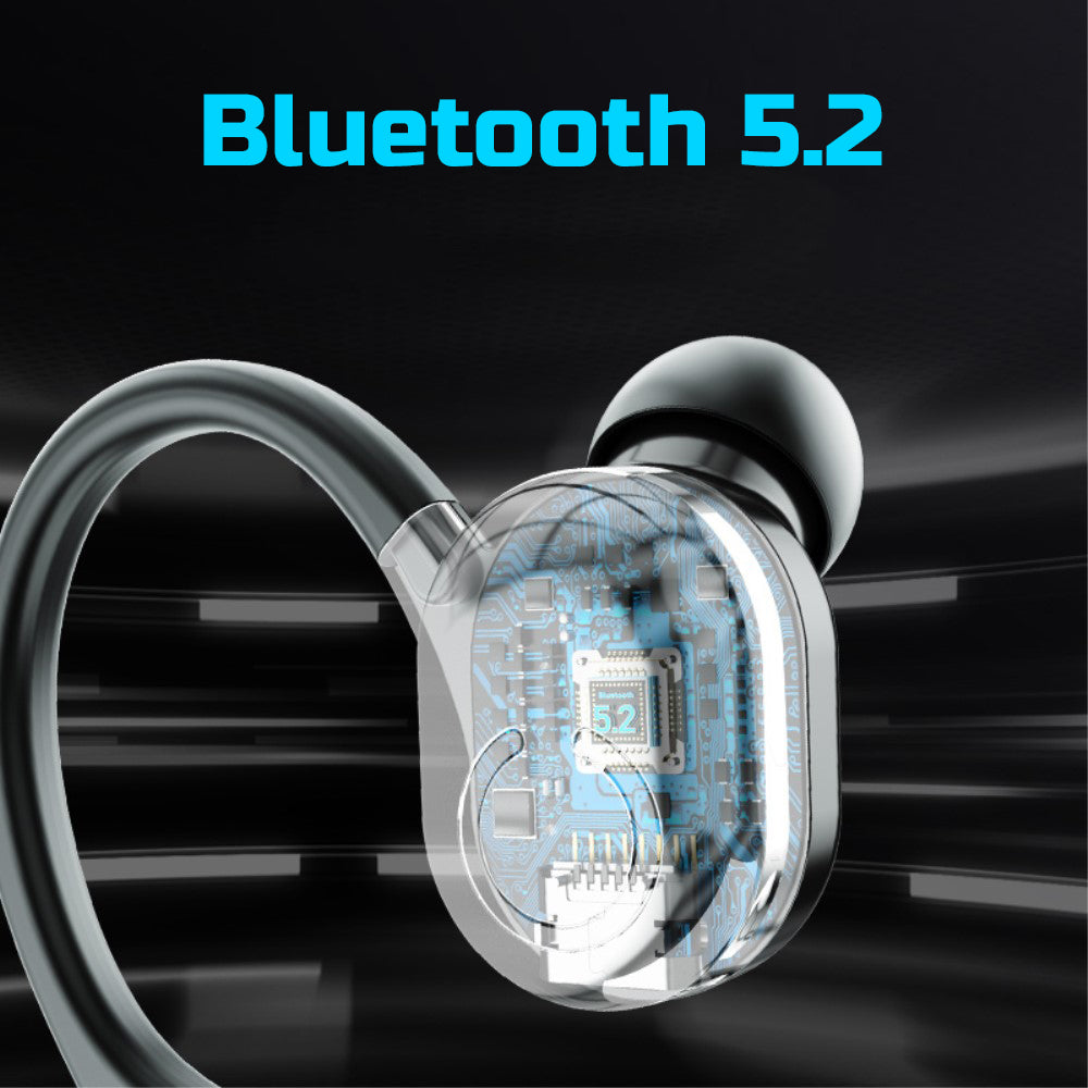 Auricolare Bluetooth In-Ear Wireless V5.2 con Microfono, Cancellazione del Rumore CVC6.0, Design Leggero e Impermeabile, Ricarica Rapida, Ideale per Sport, Lavoro e Tempo Libero (AR1B)