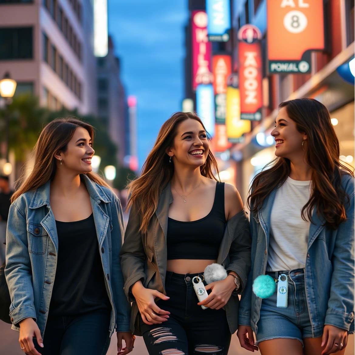 Portachiavi Allarme Antipanico, Dispositivo Antiaggressione SOS Chiamata Automatica, Invio Istantaneo Posizione GPS, Sirena 130dB, Difesa Personale e Autodifesa per Donne, Bambini e Anziani (Azzurro)