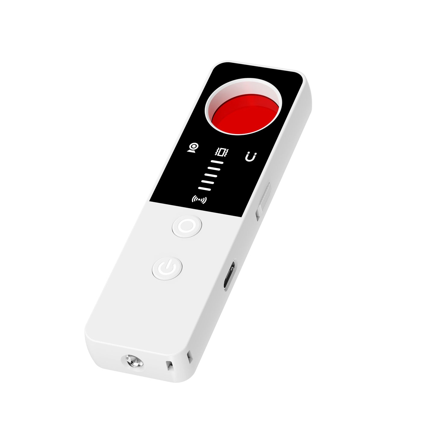 Rilevatore di microspie GPS auto Telecamere spia Casa Ufficio professionale tecnologia militare da 1 a 6,5 GHz Gsm Gps Wifi RF EMF Allarme e Torcia Led (T5)