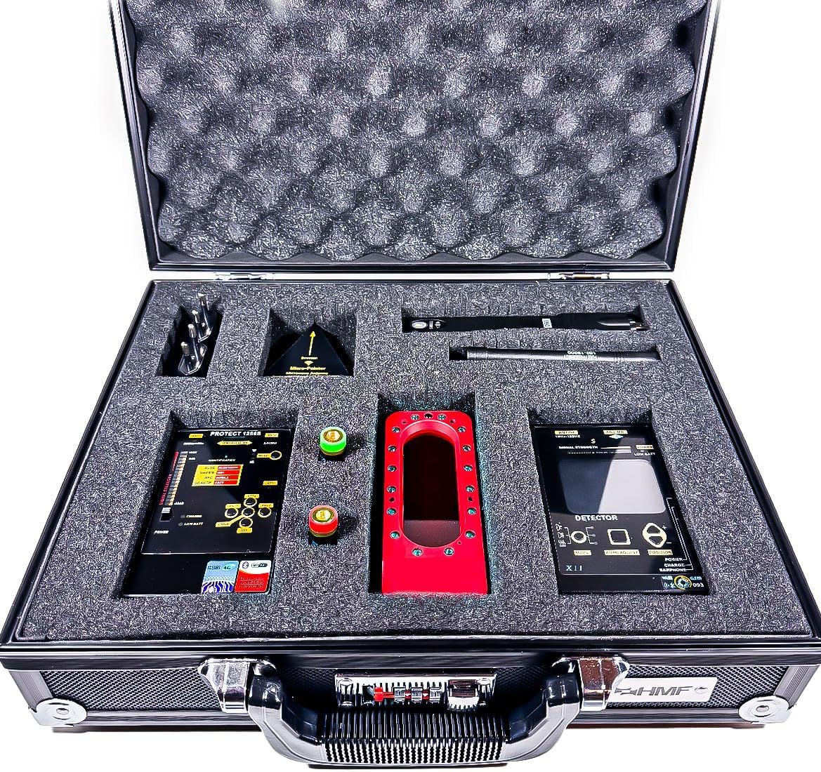king Spy Detector One Rilevatore Professionale di Radiofrequenza GSM-GPS-WIFI-BLUETOOTH Telecamere Nascoste kit valigia bonifica ambientale con analizzatore di spettro per la Sicurezza della Privacy