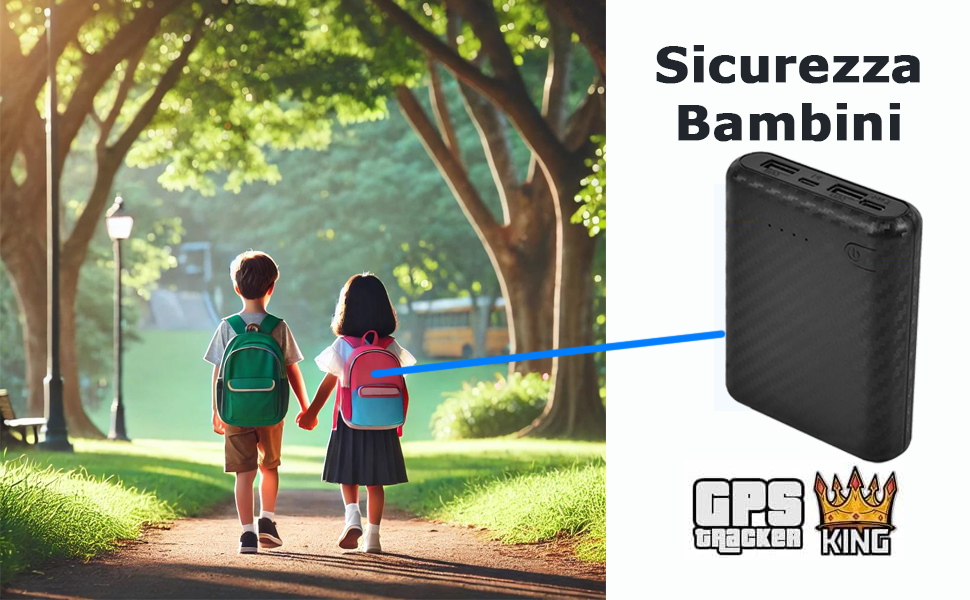 Microspia Audio GSM con Registrazione Vocale e Localizzatore GPS - Ascolto in Tempo Reale, Chiamata Remota Voce - Antifurto power bank batteria 30 giorni (King Spy Guard F5 power)