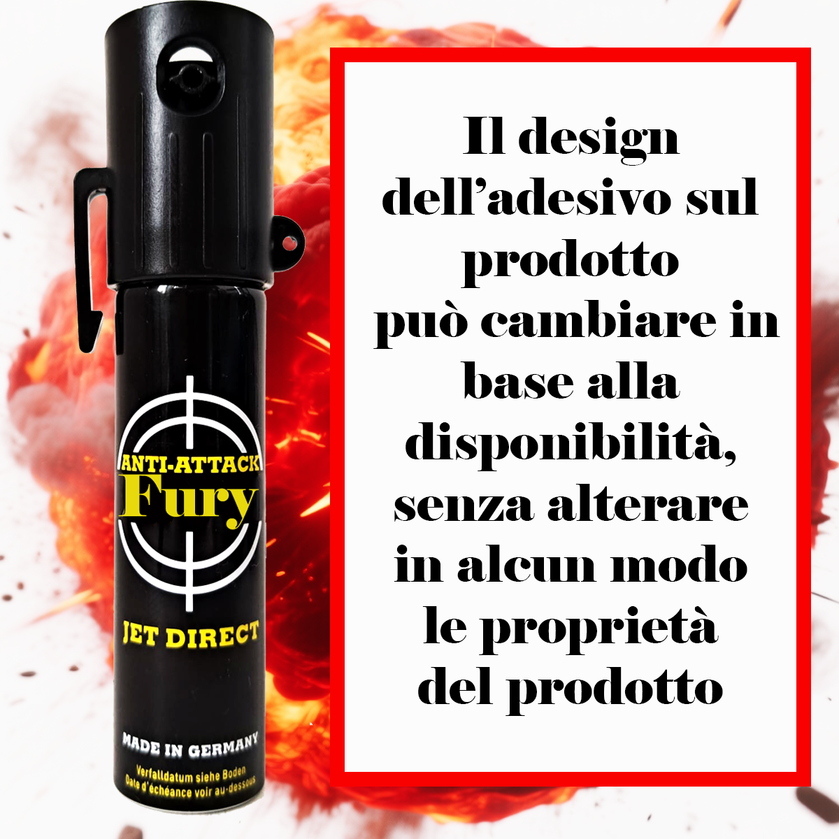 Spray al peperoncino difensivo Antiaggressione JET 20ml (kit 3)