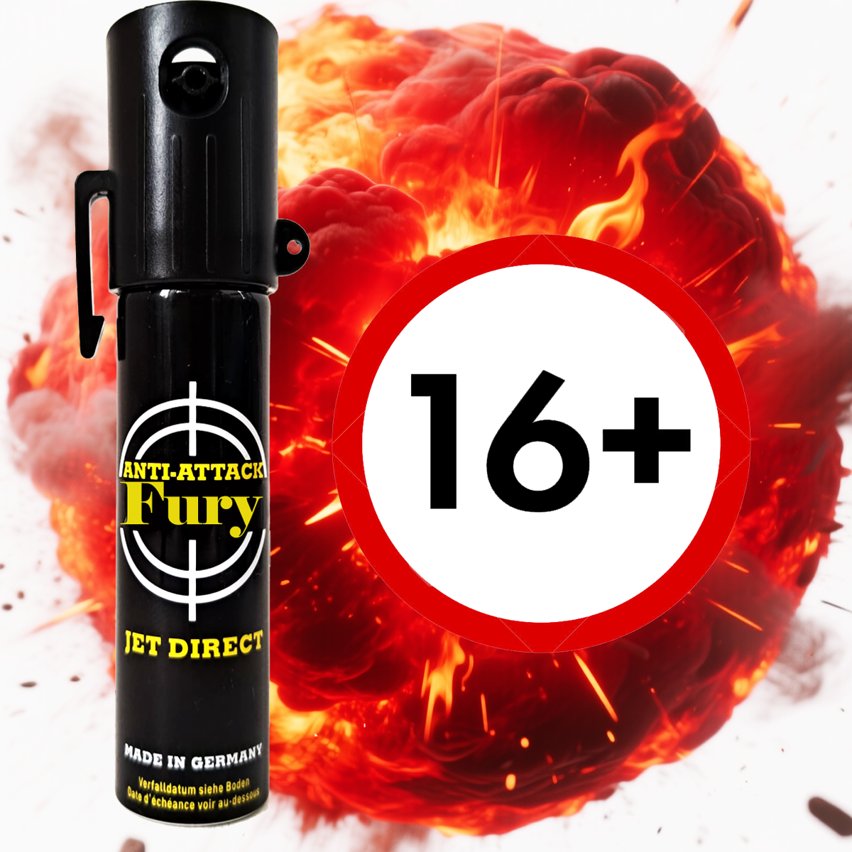 Spray al peperoncino difensivo Antiaggressione JET 20ml (kit 3)