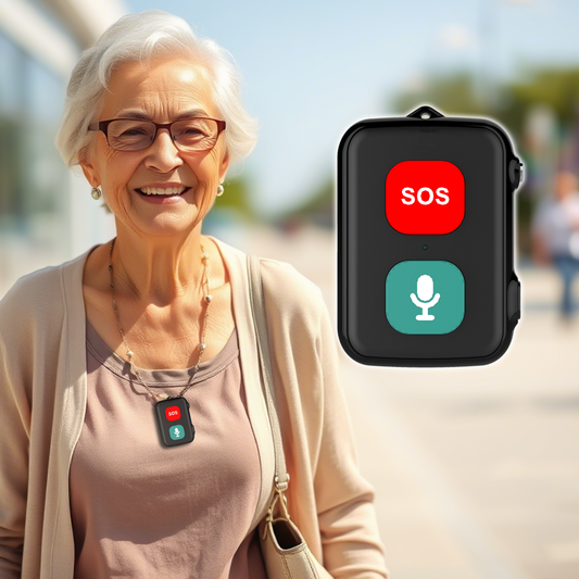 SOS Anziani Localizzatore GPS sensore Anticaduta Impermeabile IP67 Chiamate Bidirezionali Geo-Recinzione Promemoria Farmaci Inclusa App di Tracciamento (SOS One)